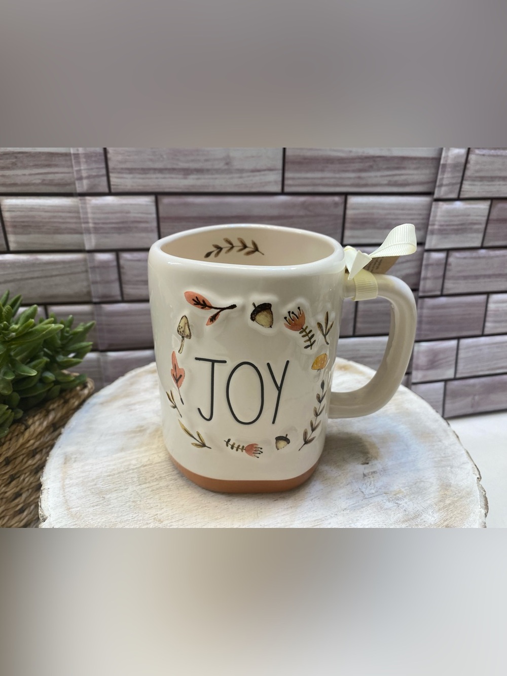 Rae Dunn ❤️”JOY “ceramic coffee mug NWT